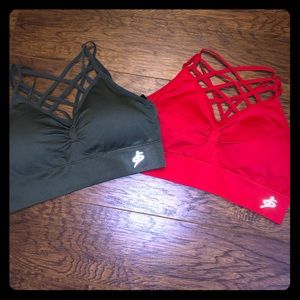 Set of Strappy bralette/sports bras
